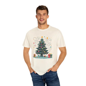 Festive Comfort Colors Christmas Tree Tee - Holiday Style - Dipaliz - T-shirts
