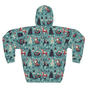 Festive Flair Unisex Pullover Hoodie Christmas Pattern - Dipaliz - Hoodies