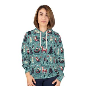 Festive Flair Unisex Pullover Hoodie Christmas Pattern - Dipaliz - Xs - Hoodies