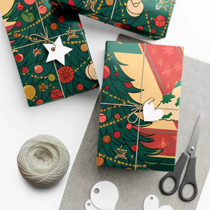 Festive Gift Wrap: Spread Cheer with Unique Papers - 30’’ x 20’’ / Satin Home Decor