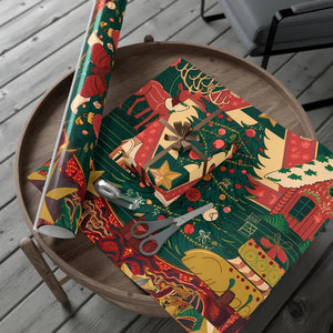 Festive Holiday Gift Wrap Eco-friendly Bold Designs - Dipaliz - Wrapping Paper