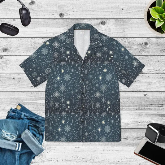 Festive Chic Hawaiian Camp Shirt for Christmas Vibes - Xs Shirts