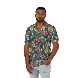 Festive Hawaiian Camp Shirt Holiday Bold Christmas Style Dipaliz - Shirts