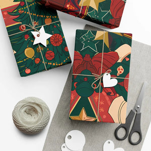Festive Holiday Gift Wrap - Eco-friendly Bold Designs - Dipaliz - 30’’ x 144’’ / Matte - Paper Products