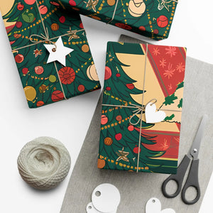 Festive Holiday Gift Wrap - Eco-friendly Bold Designs - Dipaliz - 30’’ x 20’’ / Matte - Paper Products