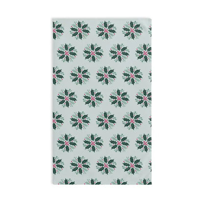 Transform your Bathroom with a Festive Holly & Berries Hand Towel! - White Base / 28’’ × 16’’ Home Decor