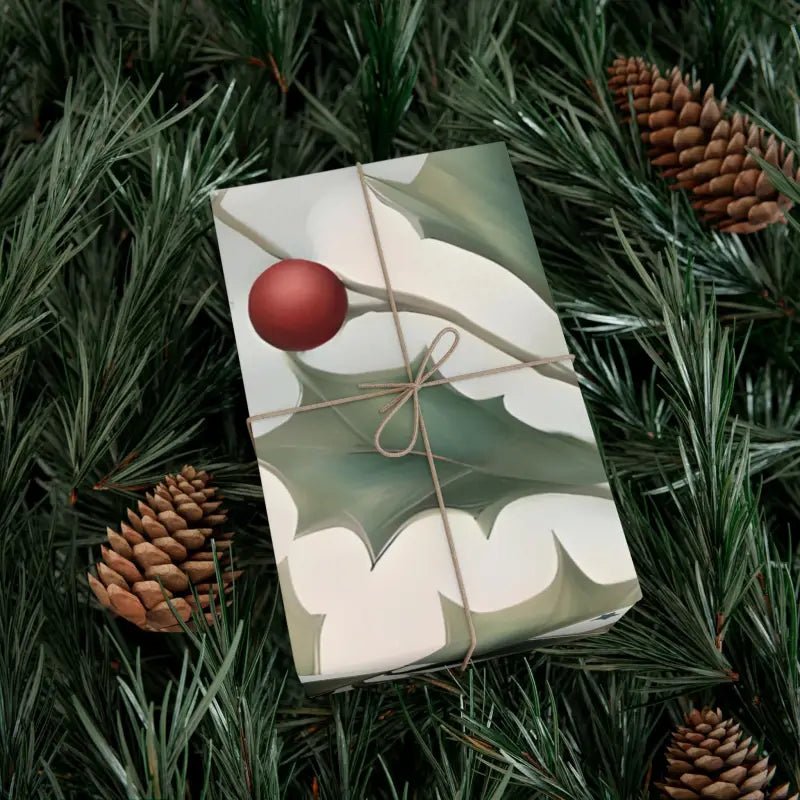 Nature-inspired Holly Leaves Gift Wrap for Perfect Presents - Home Decor