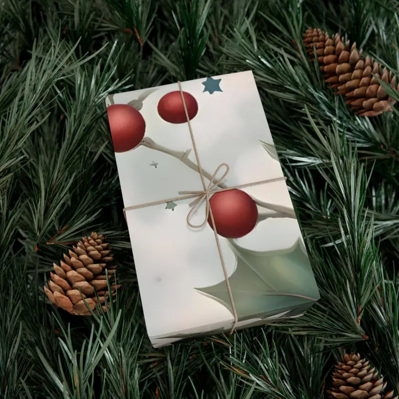 Nature-inspired Holly Leaves Gift Wrap for Perfect Presents - Home Decor