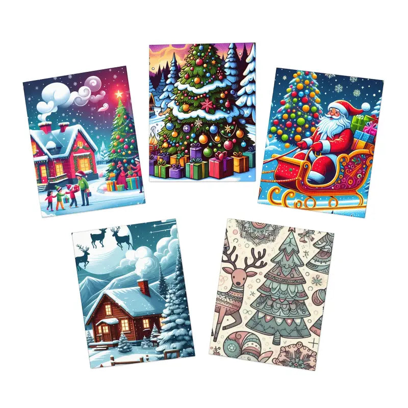 Spread Joy with Festive Multi-design Greeting Cards Set - 4.25’’ x 5.5’’ (vertical) / Uncoated Paper Products