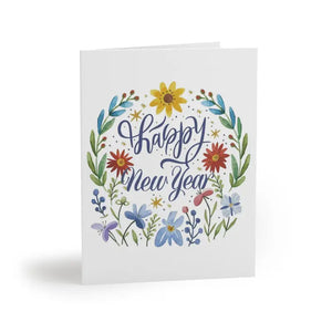 Greeting Cards Matching White Envelopes Festive Chic Style Dipaliz - 8 Pcs / Matte / 4.25” x 5.5” - & Note