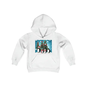Christmas Hoodie Penguins Hooded Sweatshirt Festive Winter - Dipaliz - White / s - Hoodies