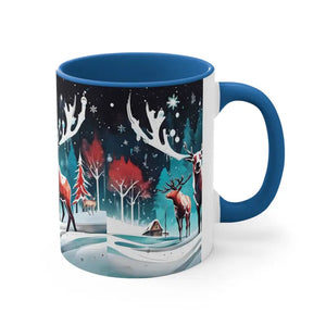 Christmas Coffee Mug - Vibrant Festive Accent Design - Dipaliz - Mugs
