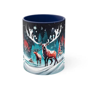 Christmas Coffee Mug - Vibrant Festive Accent Design - Dipaliz - Mugs