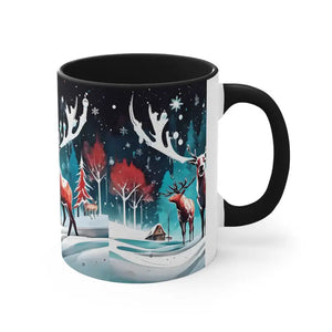 Christmas Coffee Mug - Vibrant Festive Accent Design - Dipaliz - Mugs