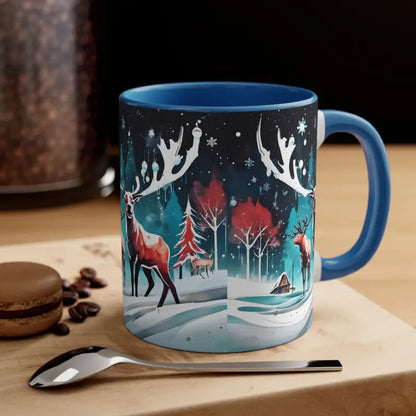 Festive Reindeer Christmas Coffee Mug for Holiday Cheer