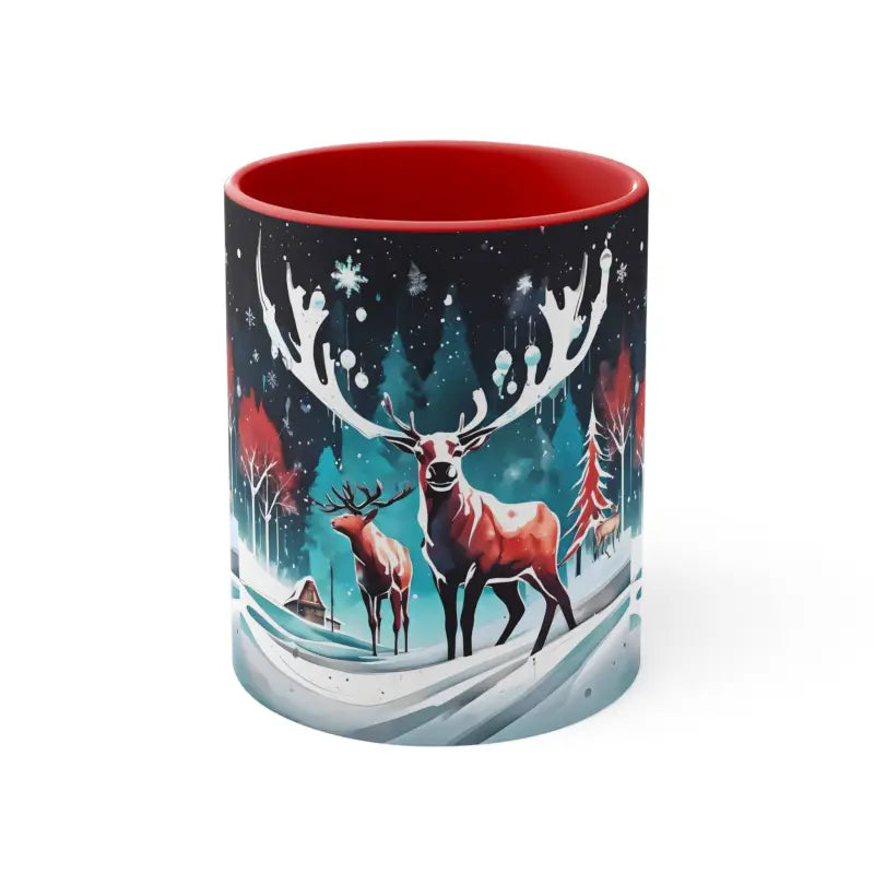 Festive Reindeer Christmas Coffee Mug for Holiday Cheer