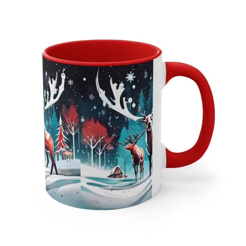 Festive Reindeer Christmas Coffee Mug for Holiday Cheer