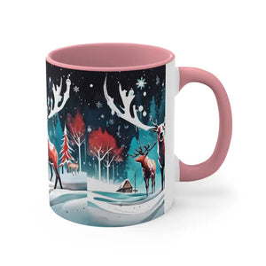 Christmas Coffee Mug - Vibrant Festive Accent Design - Dipaliz - Mugs