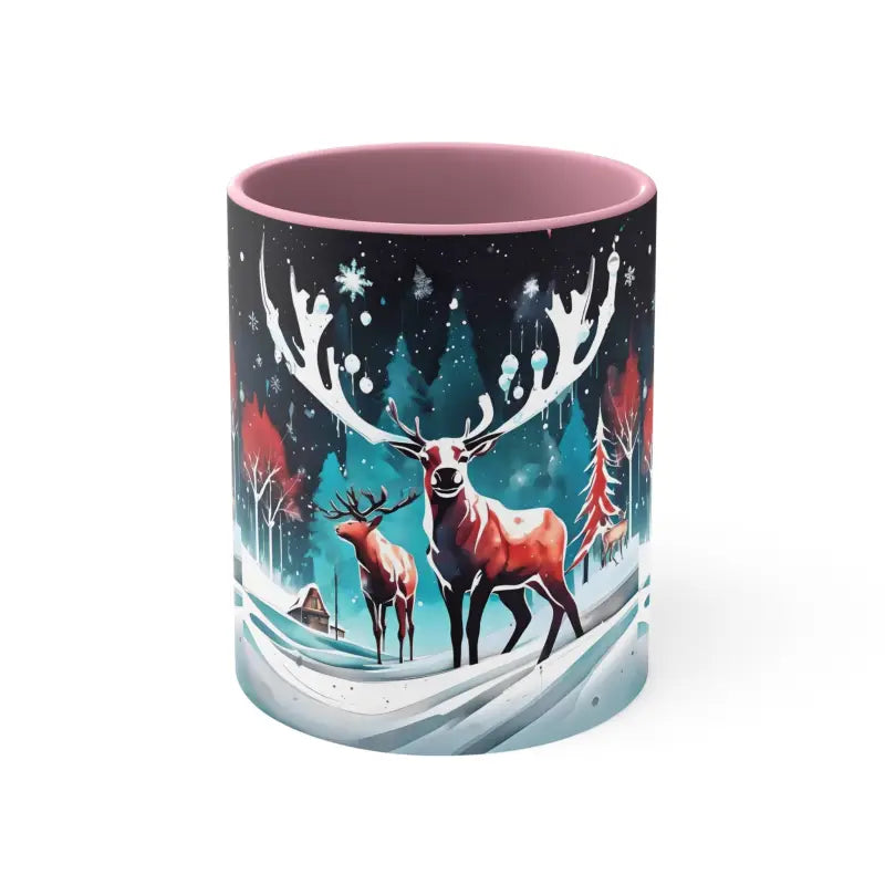 Festive Reindeer Christmas Coffee Mug for Holiday Cheer