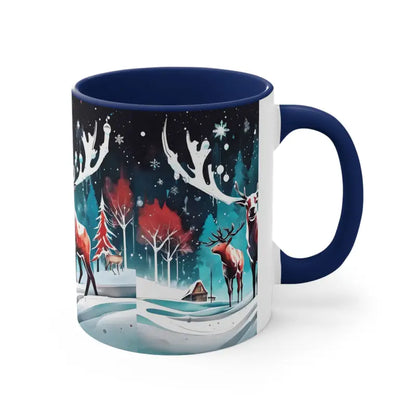 Festive Reindeer Christmas Coffee Mug for Holiday Cheer