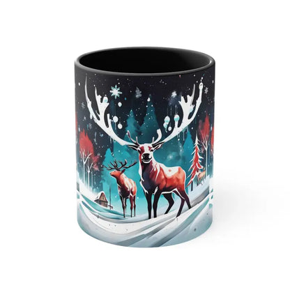 Festive Reindeer Christmas Coffee Mug for Holiday Cheer