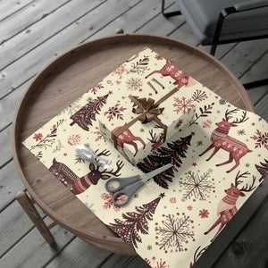 Festive Reindeer Gift Wrap - Christmas Paper - Dipaliz - Wrapping