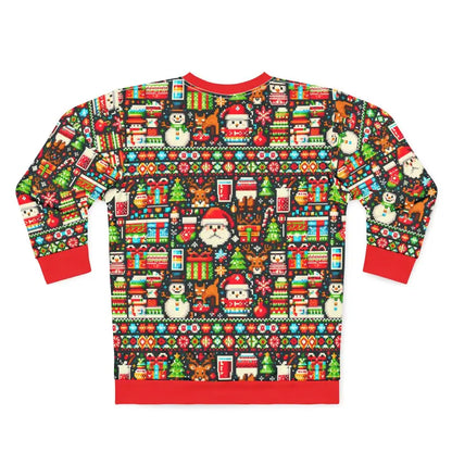 Sleigh the Holidays in Style with Festive Santa Unisex Sweatshirt - All Over Prints