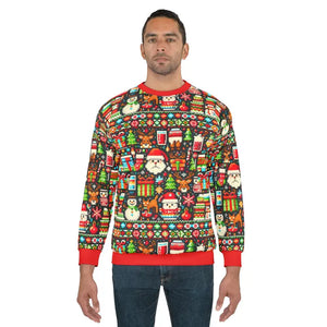 Santa Ugly Sweater Unisex Crewneck Festive Holiday Print Dipaliz - Sweatshirts