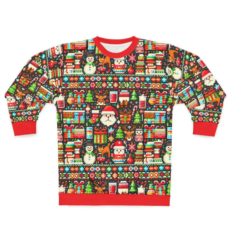 Sleigh the Holidays in Style with Festive Santa Unisex Sweatshirt - All Over Prints