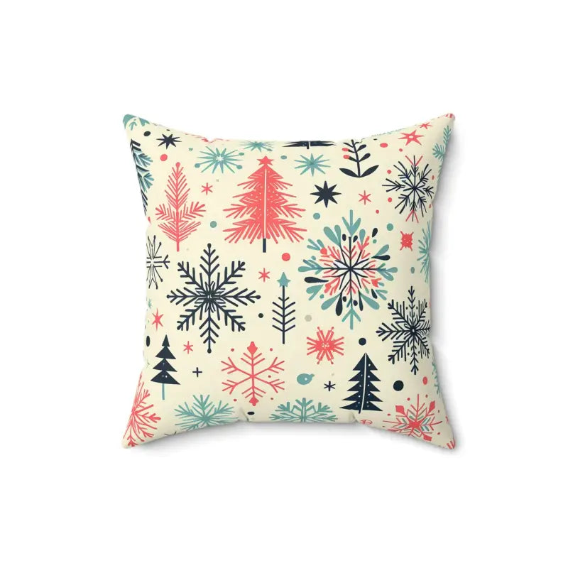 Festive Season Christmas Polyester Square Pillow Joy - 16’’ × Home Decor