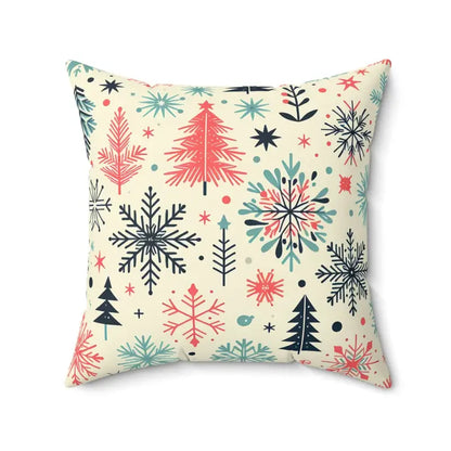 Festive Season Christmas Polyester Square Pillow Joy - 20’’ × Home Decor