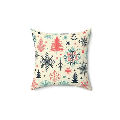 Festive Season Christmas Polyester Square Pillow Joy - Home Decor