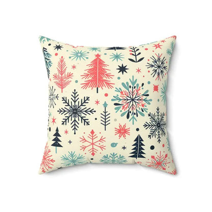 Festive Season Christmas Polyester Square Pillow Joy - Home Decor