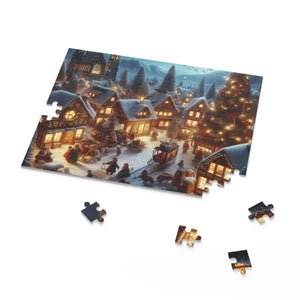 Christmas Town Jigsaw Puzzle - Festive Season Collection - Dipaliz