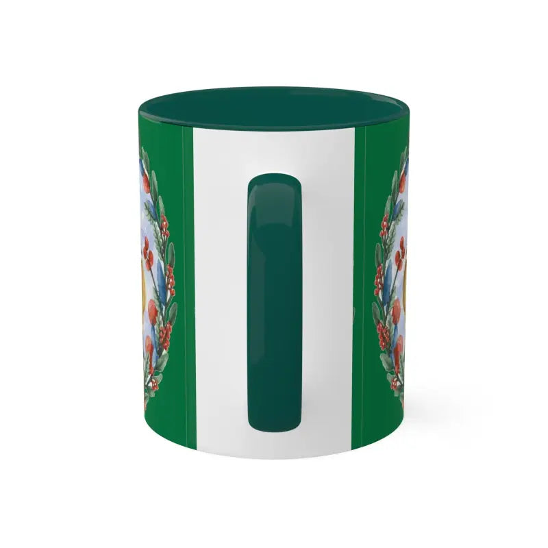 Festive Start with Colorful Christmas Tree Mugs - 11oz / Green Mug