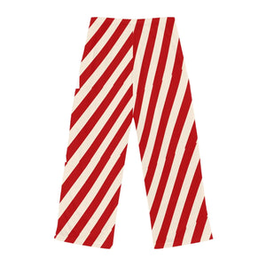 Festive Striped Women’s Pajama Pants - Christmas Gift - Dipaliz - Pajamas