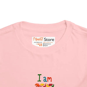 Festive Toddler Tee - Vibrant Floral 5th Birthday - Dipaliz - T-shirts