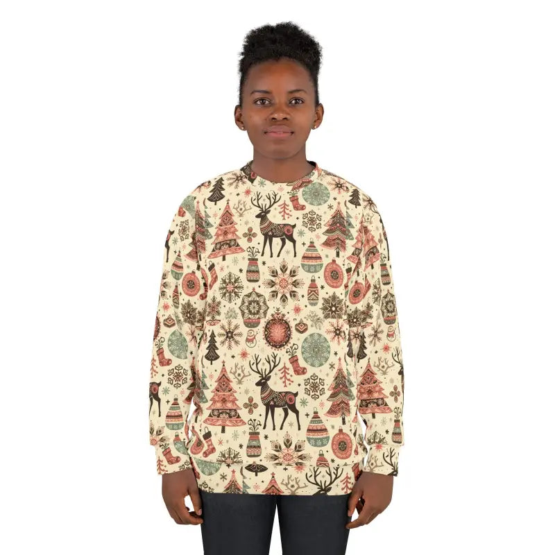 Cheer Up for Christmas with Festive Unisex Tree Sweatshirt