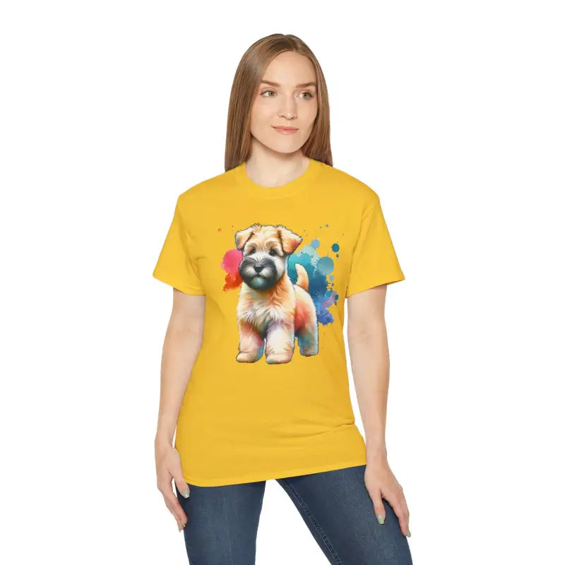 Style with Dipaliz’s Ultra Cotton Terrier Dog Tee - Daisy / s T-shirt