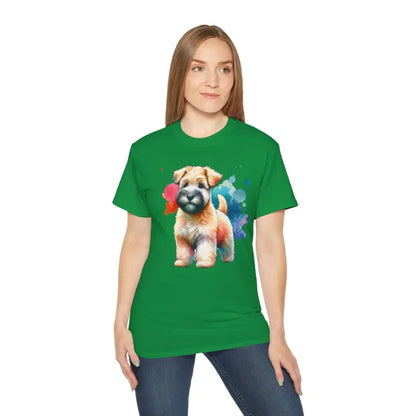 Style with Dipaliz’s Ultra Cotton Terrier Dog Tee - Irish Green / s T-shirt