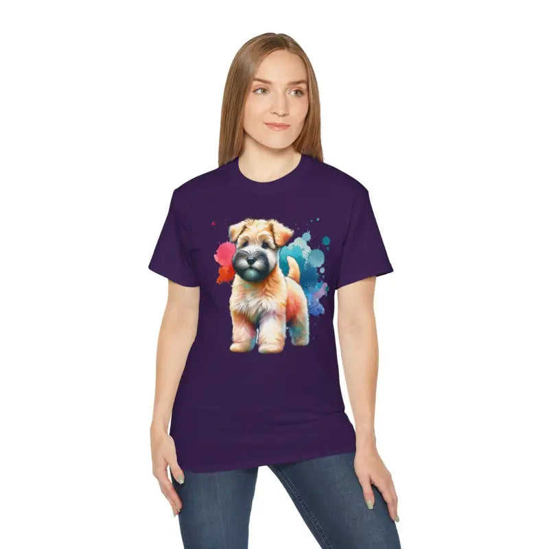 Style with Dipaliz’s Ultra Cotton Terrier Dog Tee - Purple / s T-shirt