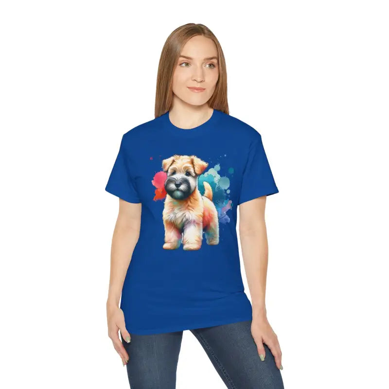 Style with Dipaliz’s Ultra Cotton Terrier Dog Tee - Royal / s T-shirt