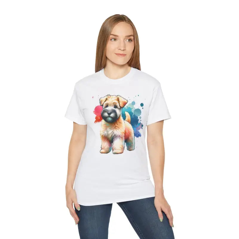 Style with Dipaliz’s Ultra Cotton Terrier Dog Tee - White / s T-shirt