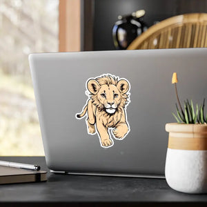 Lion Vinyl Decals - Fierce Roaring Wall Art - Dipaliz - 6’’ x 8’’ / Kiss-cut / Satin - Decor