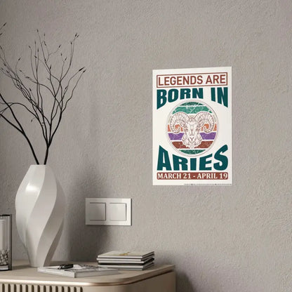 Unleash the Aries Spirit with Bold Zodiac Sign Poster