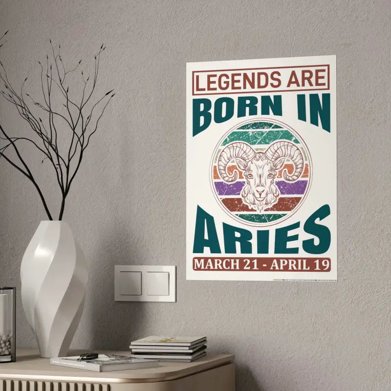 Unleash the Aries Spirit with Bold Zodiac Sign Poster