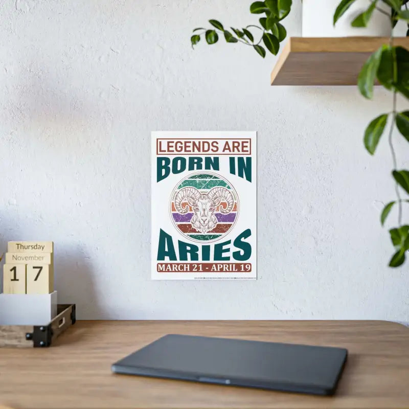 Unleash the Aries Spirit with Bold Zodiac Sign Poster