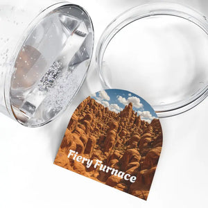 Furnace Snow Globe - Desert Winter Magic Acrylic Glitter - Dipaliz - 3.5’’ × 3.4’’ - Globes