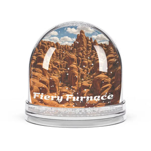 Furnace Snow Globe - Desert Winter Magic Acrylic Glitter - Dipaliz - 3.5’’ × 3.4’’ - Globes