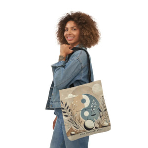 Bold Abstract Canvas Tote - Modern Pattern Design - Dipaliz - Bags